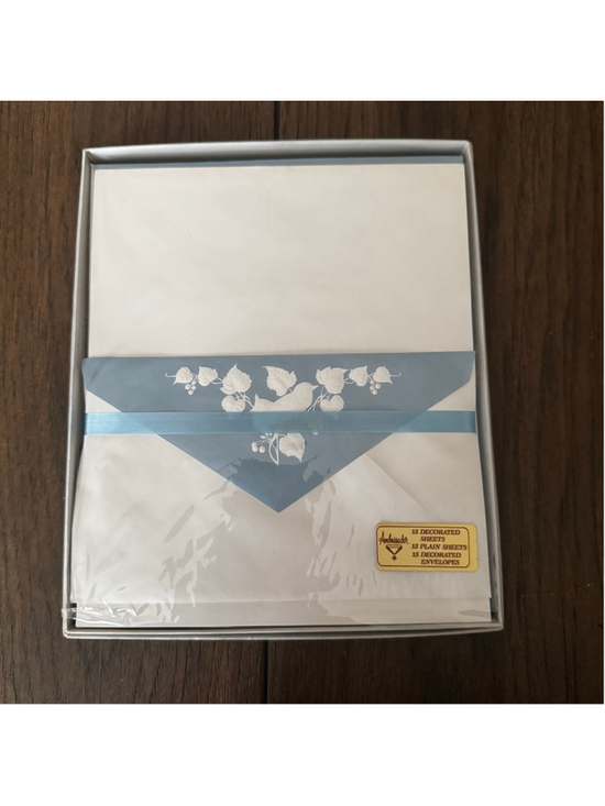 Ambassador Other - Vintage Ambassador Stationery Set — Blue Bird Letter Writing Kit